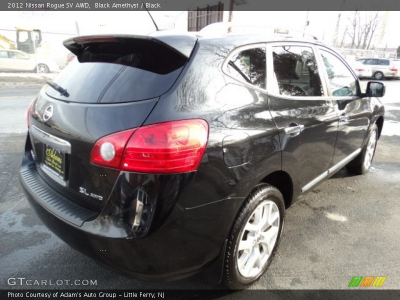Black Amethyst / Black 2012 Nissan Rogue SV AWD