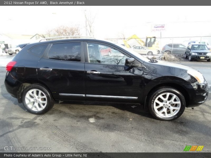 Black Amethyst / Black 2012 Nissan Rogue SV AWD