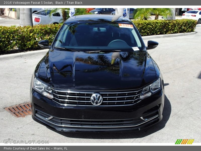 Black / Titan Black 2016 Volkswagen Passat S Sedan