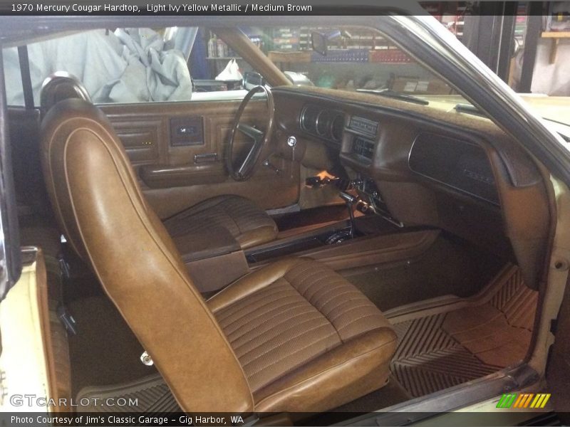 Front Seat of 1970 Cougar Hardtop