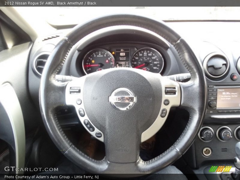 Black Amethyst / Black 2012 Nissan Rogue SV AWD