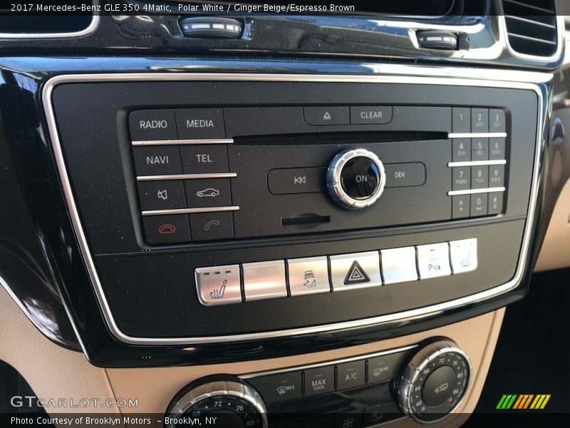 Polar White / Ginger Beige/Espresso Brown 2017 Mercedes-Benz GLE 350 4Matic