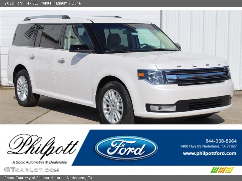 White Platinum / Dune 2018 Ford Flex SEL