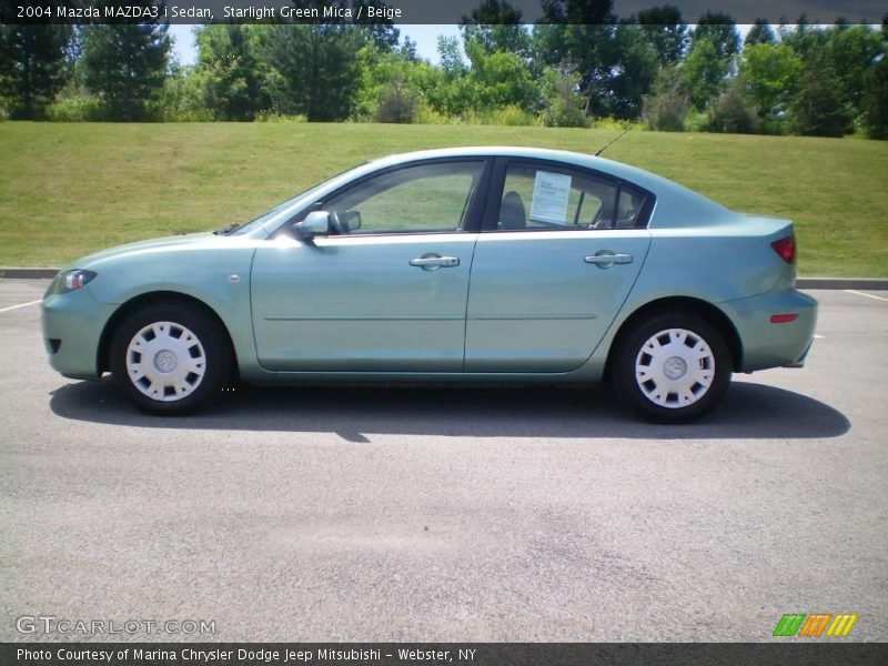 Starlight Green Mica / Beige 2004 Mazda MAZDA3 i Sedan