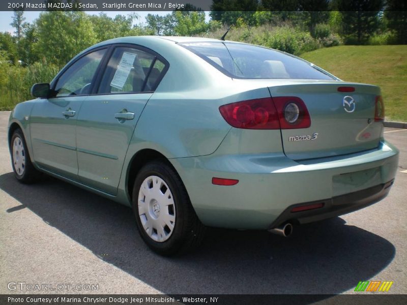 Starlight Green Mica / Beige 2004 Mazda MAZDA3 i Sedan