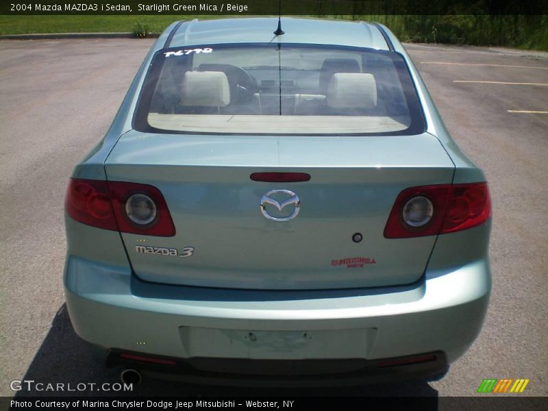 Starlight Green Mica / Beige 2004 Mazda MAZDA3 i Sedan