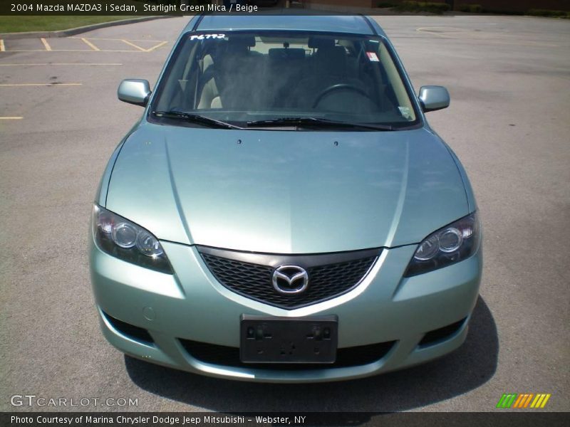 Starlight Green Mica / Beige 2004 Mazda MAZDA3 i Sedan