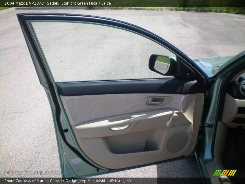 Starlight Green Mica / Beige 2004 Mazda MAZDA3 i Sedan