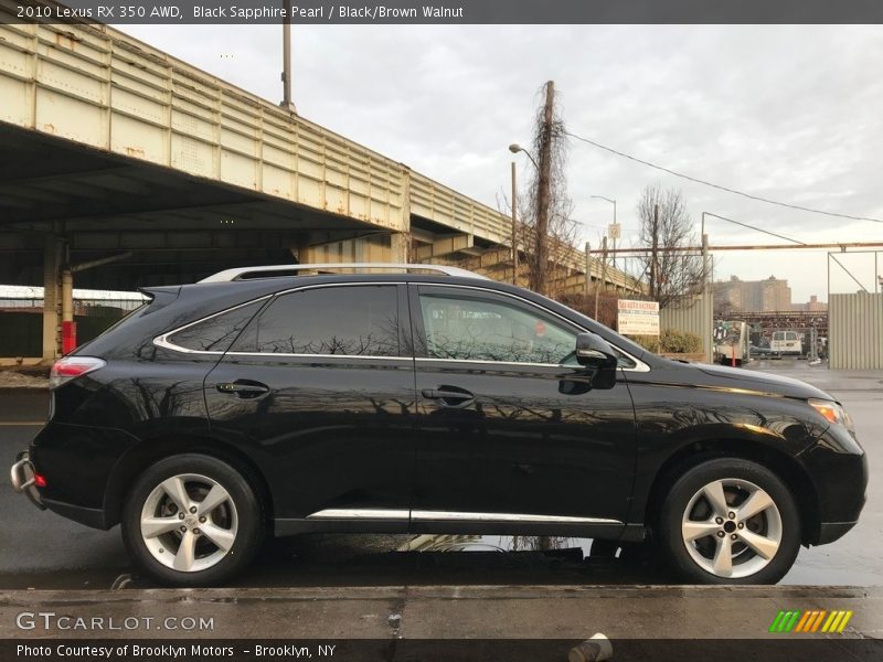 Black Sapphire Pearl / Black/Brown Walnut 2010 Lexus RX 350 AWD