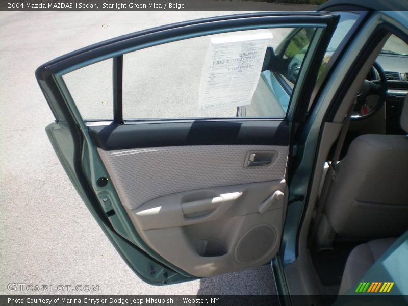 Starlight Green Mica / Beige 2004 Mazda MAZDA3 i Sedan