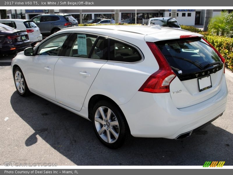 Ice White / Soft Beige/Off-Black 2017 Volvo V60 T5