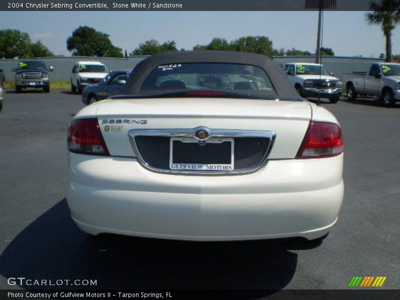 Stone White / Sandstone 2004 Chrysler Sebring Convertible