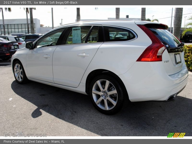 Ice White / Soft Beige/Off-Black 2017 Volvo V60 T5