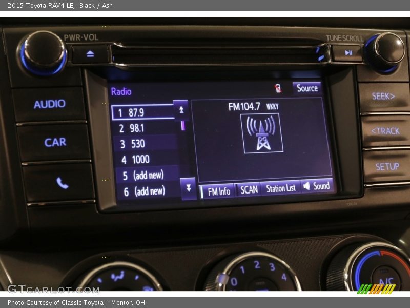 Black / Ash 2015 Toyota RAV4 LE