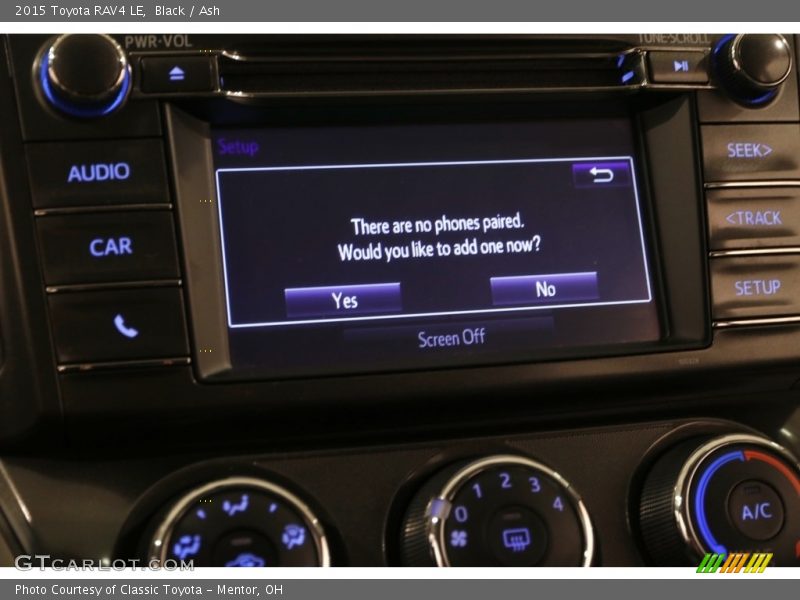Black / Ash 2015 Toyota RAV4 LE