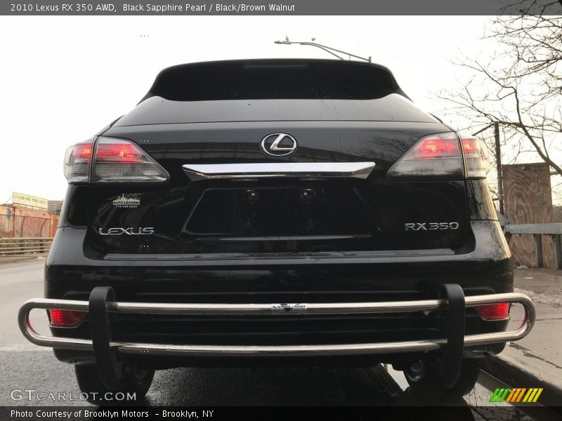 Black Sapphire Pearl / Black/Brown Walnut 2010 Lexus RX 350 AWD