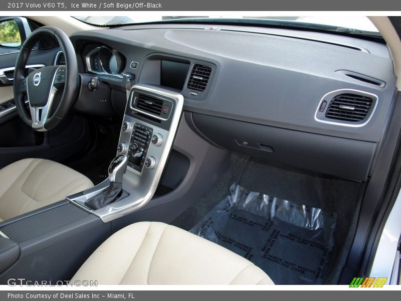 Ice White / Soft Beige/Off-Black 2017 Volvo V60 T5