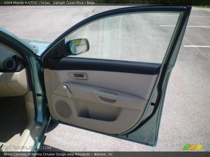 Starlight Green Mica / Beige 2004 Mazda MAZDA3 i Sedan