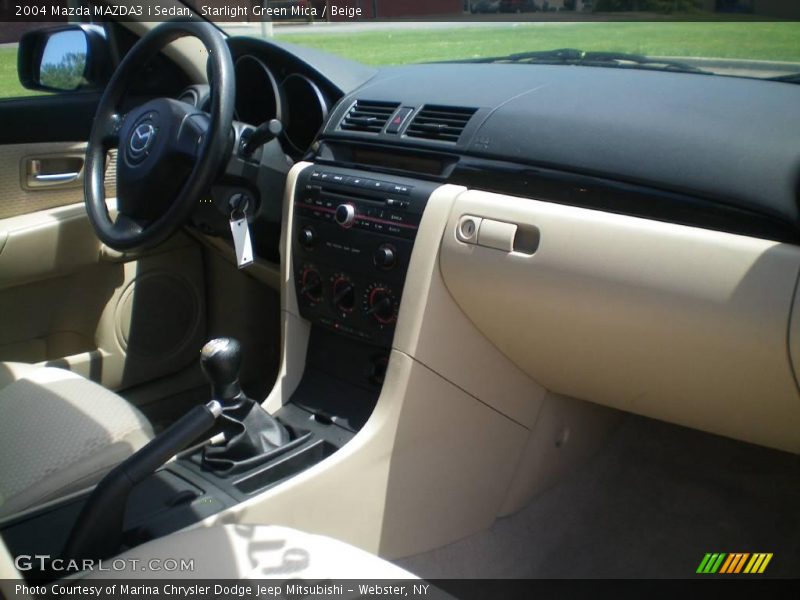 Starlight Green Mica / Beige 2004 Mazda MAZDA3 i Sedan