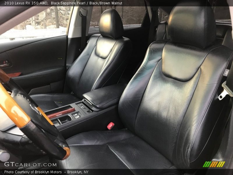 Black Sapphire Pearl / Black/Brown Walnut 2010 Lexus RX 350 AWD