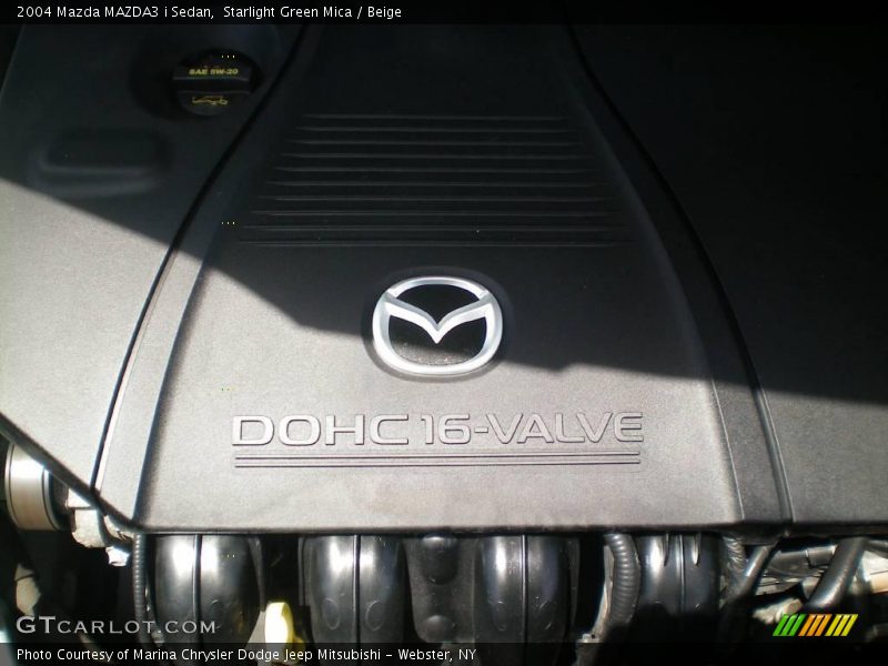 Starlight Green Mica / Beige 2004 Mazda MAZDA3 i Sedan