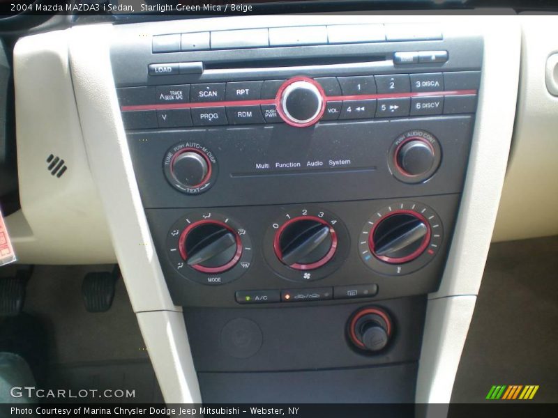 Starlight Green Mica / Beige 2004 Mazda MAZDA3 i Sedan