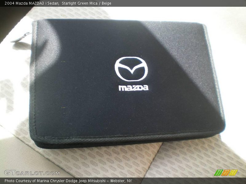 Starlight Green Mica / Beige 2004 Mazda MAZDA3 i Sedan
