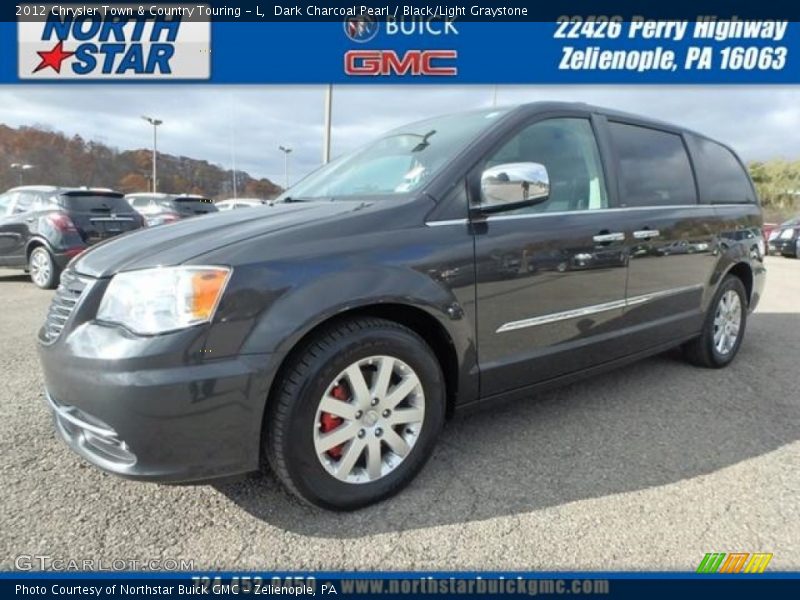 Dark Charcoal Pearl / Black/Light Graystone 2012 Chrysler Town & Country Touring - L