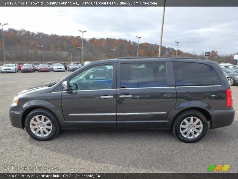 Dark Charcoal Pearl / Black/Light Graystone 2012 Chrysler Town & Country Touring - L