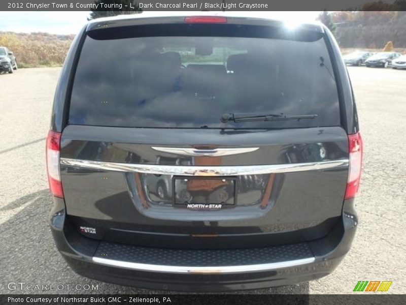 Dark Charcoal Pearl / Black/Light Graystone 2012 Chrysler Town & Country Touring - L