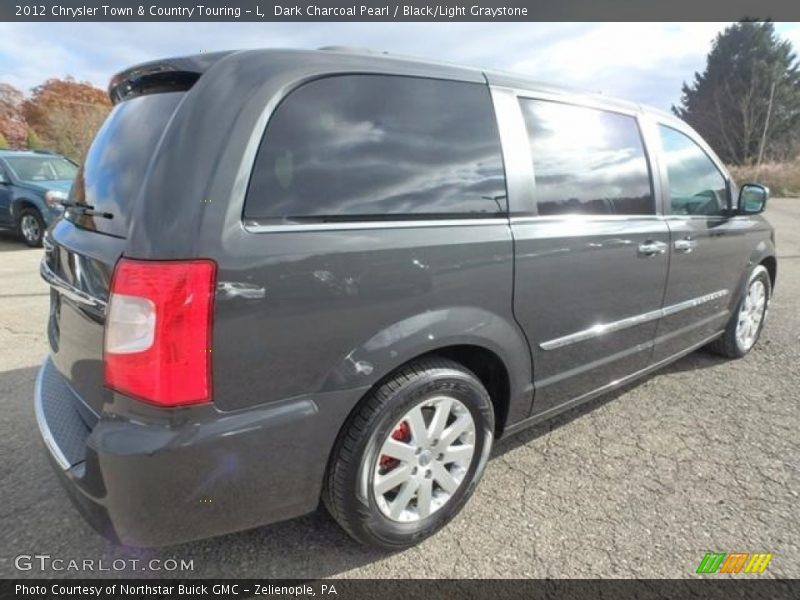 Dark Charcoal Pearl / Black/Light Graystone 2012 Chrysler Town & Country Touring - L