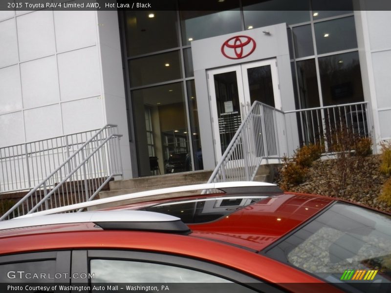 Hot Lava / Black 2015 Toyota RAV4 Limited AWD