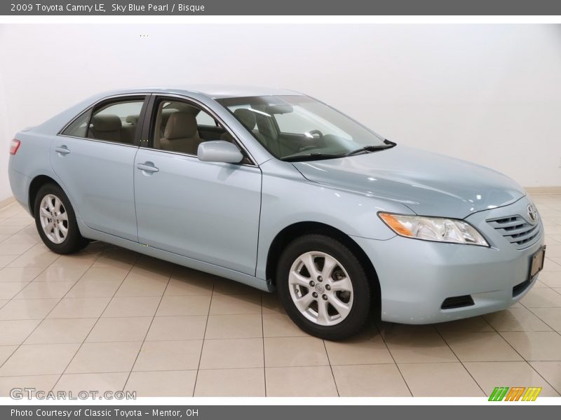 Sky Blue Pearl / Bisque 2009 Toyota Camry LE