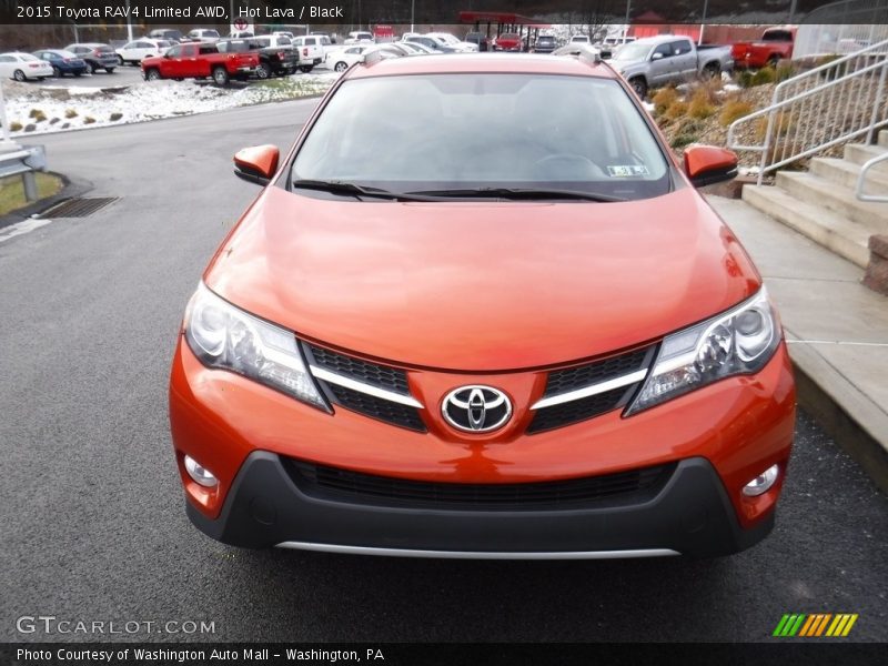 Hot Lava / Black 2015 Toyota RAV4 Limited AWD