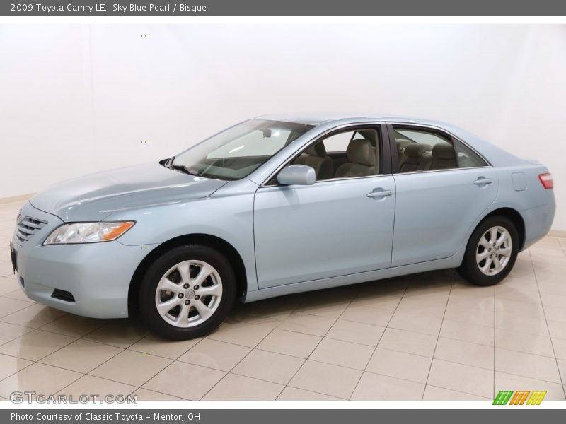 Sky Blue Pearl / Bisque 2009 Toyota Camry LE