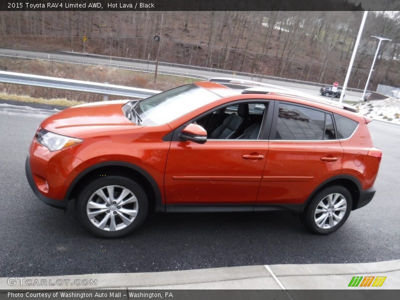 Hot Lava / Black 2015 Toyota RAV4 Limited AWD