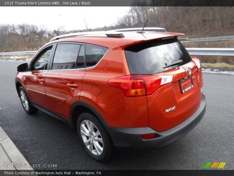 Hot Lava / Black 2015 Toyota RAV4 Limited AWD