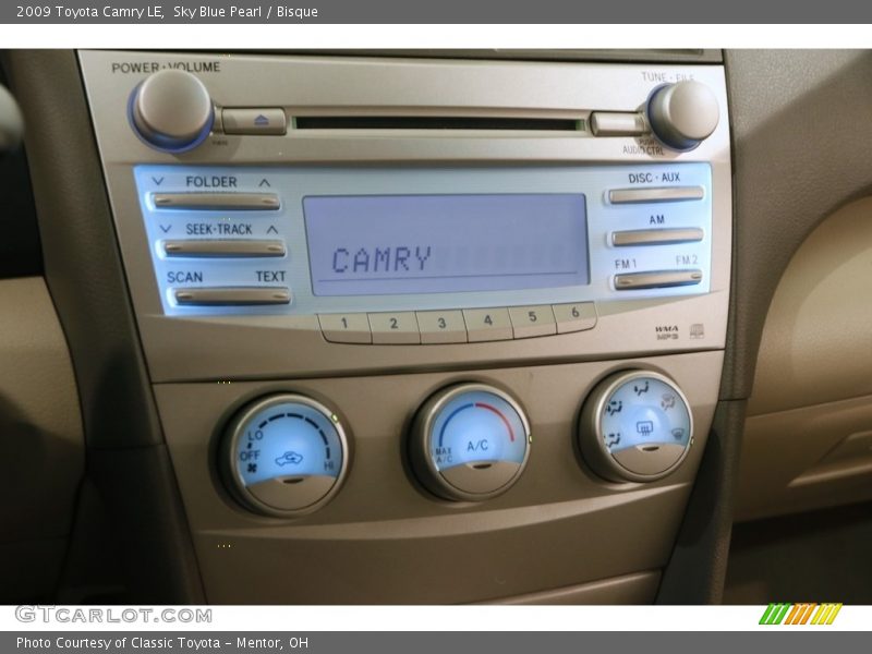 Sky Blue Pearl / Bisque 2009 Toyota Camry LE