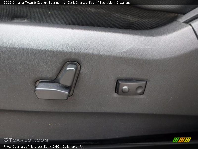 Dark Charcoal Pearl / Black/Light Graystone 2012 Chrysler Town & Country Touring - L