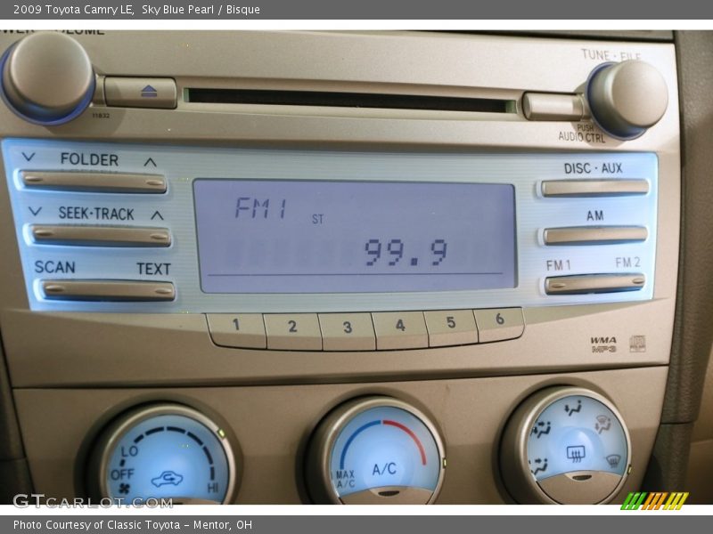 Sky Blue Pearl / Bisque 2009 Toyota Camry LE