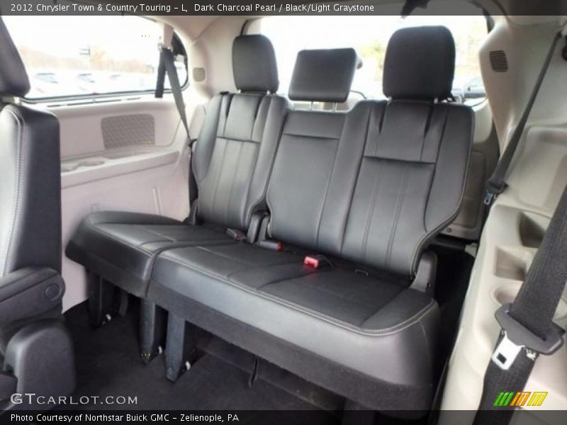 Dark Charcoal Pearl / Black/Light Graystone 2012 Chrysler Town & Country Touring - L