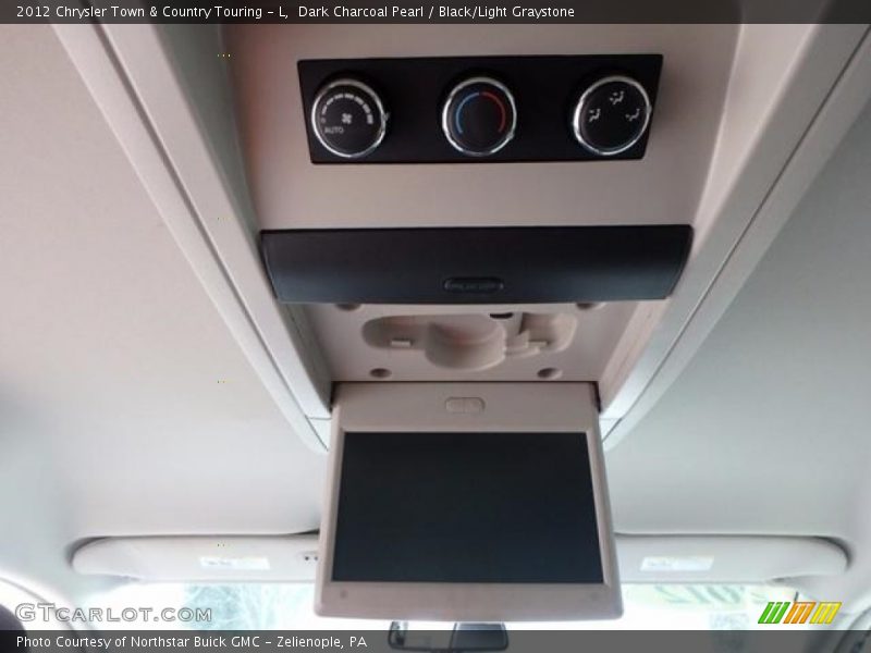 Dark Charcoal Pearl / Black/Light Graystone 2012 Chrysler Town & Country Touring - L