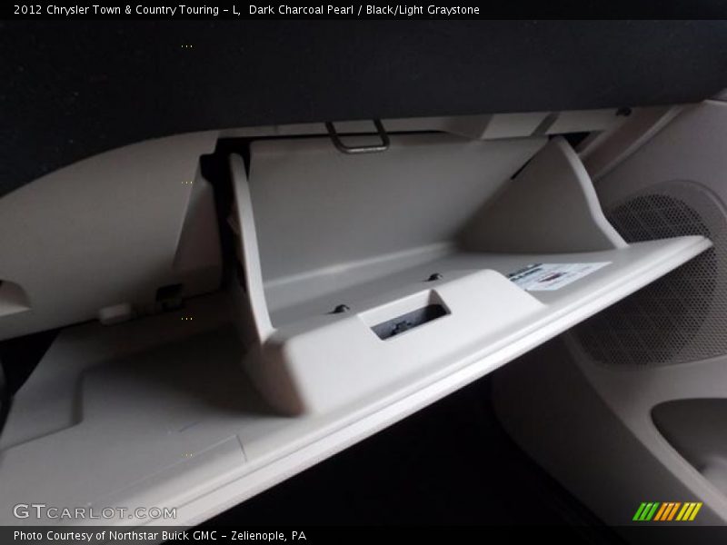 Dark Charcoal Pearl / Black/Light Graystone 2012 Chrysler Town & Country Touring - L