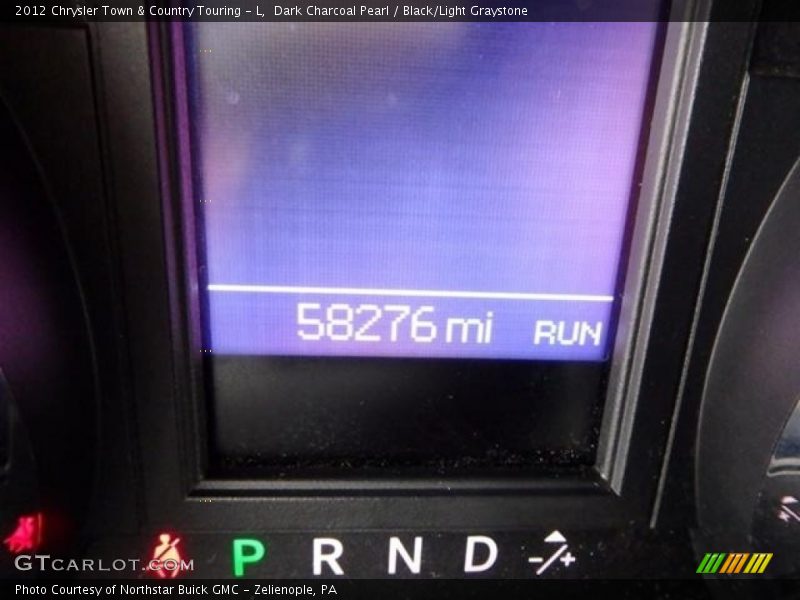 Dark Charcoal Pearl / Black/Light Graystone 2012 Chrysler Town & Country Touring - L