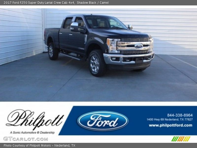 Shadow Black / Camel 2017 Ford F250 Super Duty Lariat Crew Cab 4x4