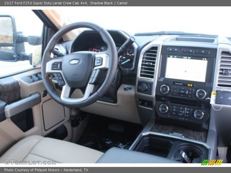Shadow Black / Camel 2017 Ford F250 Super Duty Lariat Crew Cab 4x4