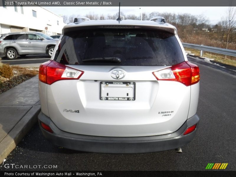 Classic Silver Metallic / Black 2015 Toyota RAV4 Limited AWD