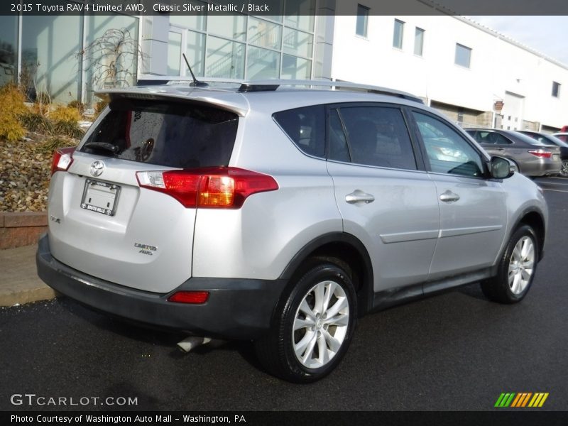 Classic Silver Metallic / Black 2015 Toyota RAV4 Limited AWD