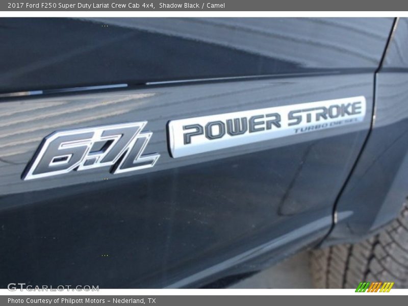 Shadow Black / Camel 2017 Ford F250 Super Duty Lariat Crew Cab 4x4