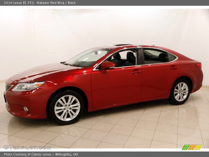 Matador Red Mica / Black 2014 Lexus ES 350